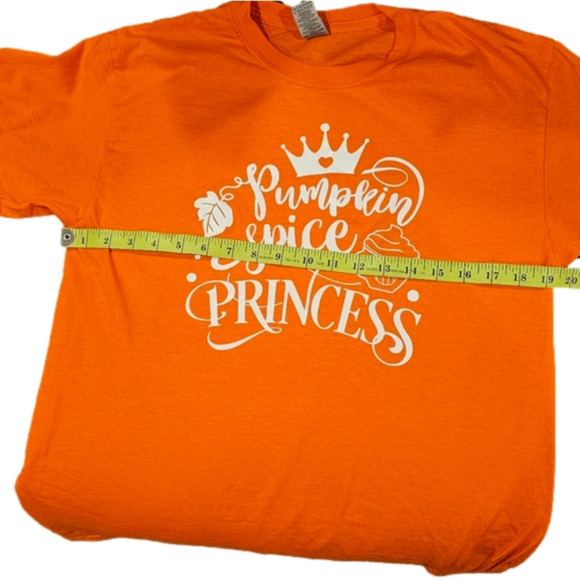 Gildan Pumpkin Spice Princess Short Sleeve Tee Size M NWOT - Picture 7 of 9